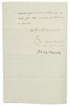 NELSON, HORATIO. Letter Signed, Nelson & Bronte, to Rear Admiral [Alexander] Cochrane,